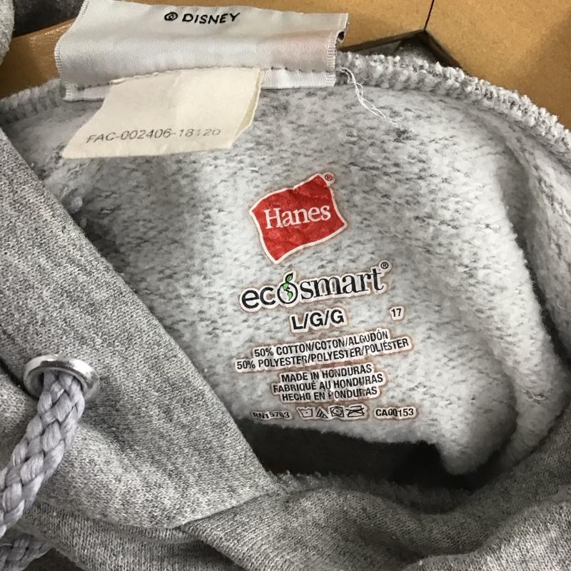 ディズニー Disney パーカー 長袖 長袖パーカー プルオーバーパーカー スウェット L プリント 灰 / グレー / メンズ USED 古着 中古 10147985