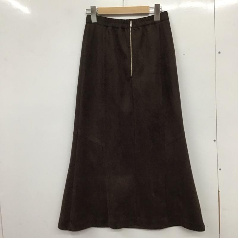 ジーナシス JEANASIS スカート ロングスカート JS050661TS ヌバックライクマーメイドスカート FREE 無地 茶 / ブラウン / レディース USED 古着 中古 10134258