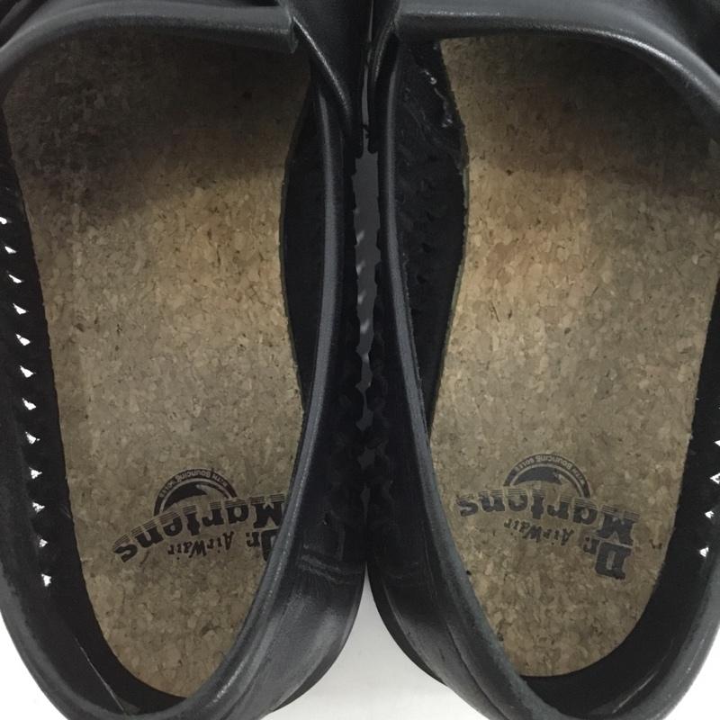 ドクターマーチン Dr.Martens ローファー ローファー タッセル サイドメッシュ ウーブン UK8 US:9 無地 黒 / ブラック / メンズ USED 古着 中古 10133090