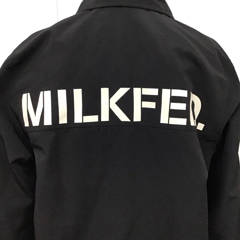 ミルクフェド MILKFED. ジャケット、上着 ジャケット、ブレザー 03191514 コーチジャケット S ロゴ、文字 黒 / ブラック / レディース USED 古着 中古 10118837