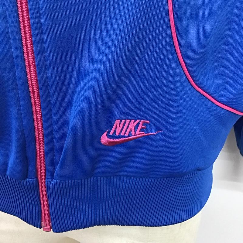 ナイキ NIKE ジャケット、上着 ジャケット、ブレザー ジップアップジャケット ジャンパー ジャージ スポーツウェア L ロゴ、文字 青 / ブルー / メンズ USED 古着 中古 10119143