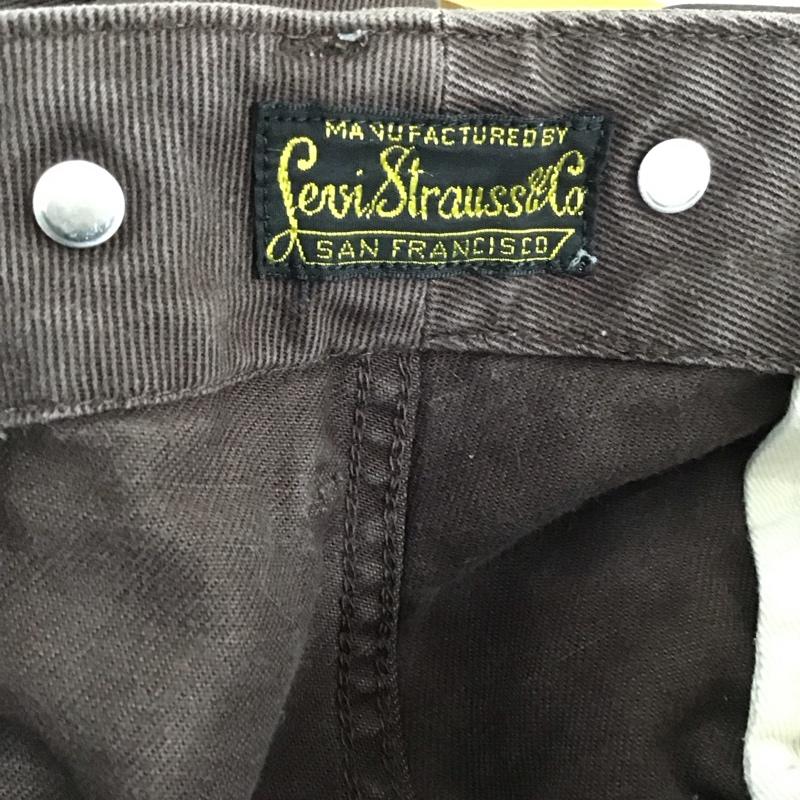 リーバイストラウスアンドコー Levi Strauss & co. パンツ デニム、ジーンズ デニムパンツ ワイドパンツ カジュアルパンツ 32インチ 無地 茶 / ブラウン / メンズ USED 古着 中古 10130479