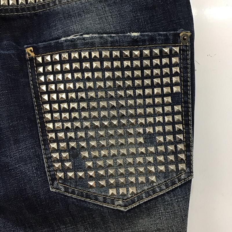 ディースクエアード2 DSQUARED2 パンツ デニム、ジーンズ デニムパンツ スリムパンツ カジュアルパンツ 48 ダメージ加工 インディゴ / インディゴ / メンズ USED 古着 中古 10137860