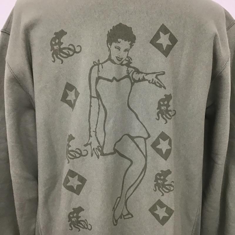 アベイシングエイプ A BATHING APE トレーナー 長袖 スウェット XXL ロゴ、文字 薄緑 / ライトグリーン / メンズ USED 古着 中古 10107424