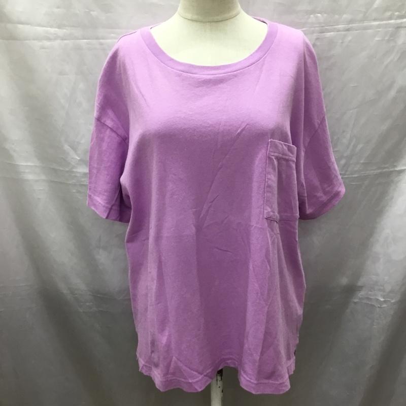 ニコアンド niko and... Tシャツ 半袖 S211TC10AD ワイド 胸ポケット L 無地 紫 / パープル / レディース USED 古着 中古 10115552