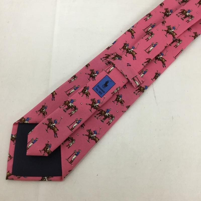 ポロラルフローレン POLO RALPH LAUREN ネクタイ ネクタイ シルク 総柄 桃 / ピンク / メンズ USED 古着 中古 10125562