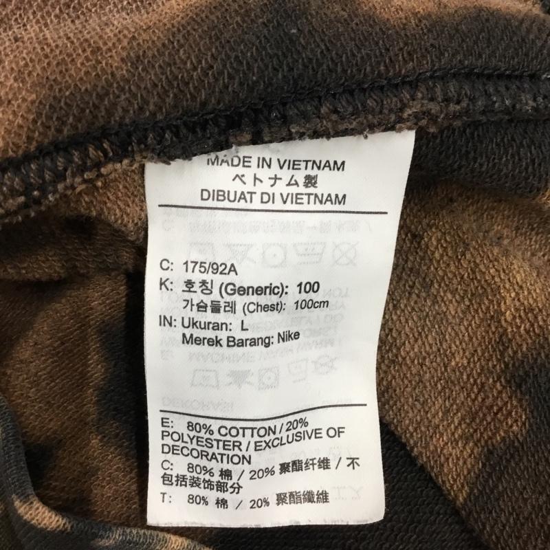 ナイキ NIKE トレーナー 長袖 長袖トレーナー スウェット クルーネック リブスウェットカットソー L ロゴ、文字 マルチカラー / マルチカラー /  メンズ USED 古着 中古 10116599