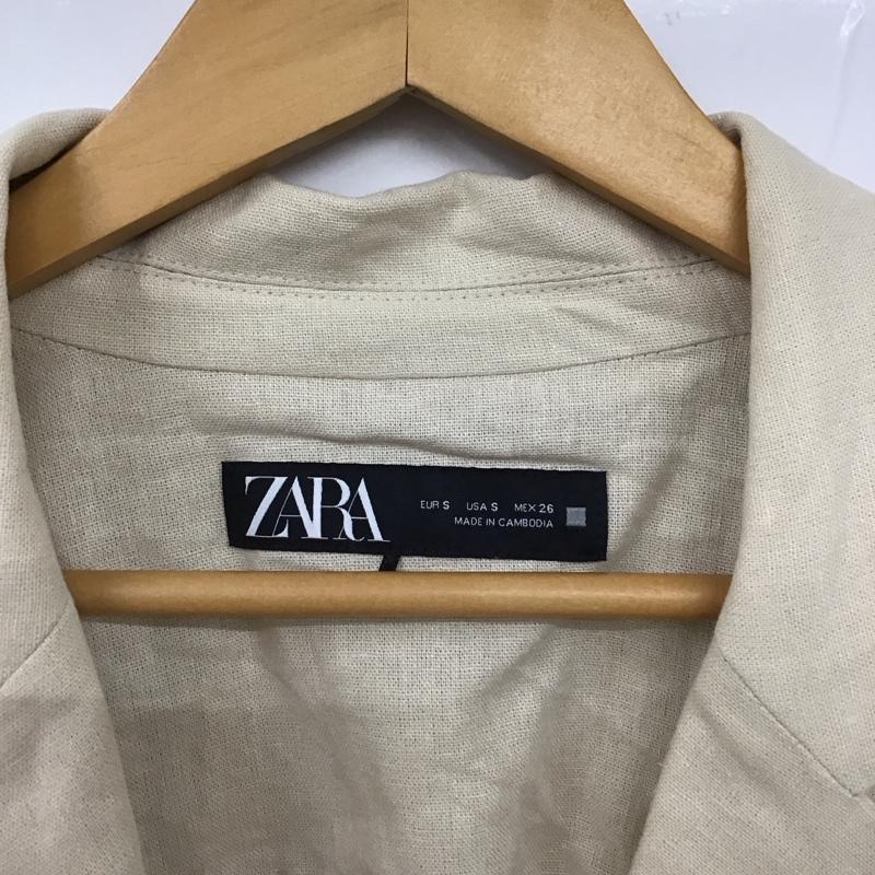 ザラ ZARA ジャケット、上着 ジャケット、ブレザー S 無地 ベージュ / ベージュ / レディース USED 古着 中古 10129404