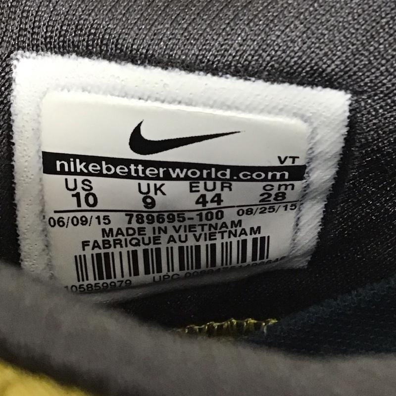 ナイキ NIKE スニーカー スニーカー 789695-100 AIR MAX ZERO QS 28cm 28.0cm ロゴ、文字 黄 / イエロー / X 白 / ホワイト / X 黒 / ブラック / メンズ USED 古着 中古 10114526