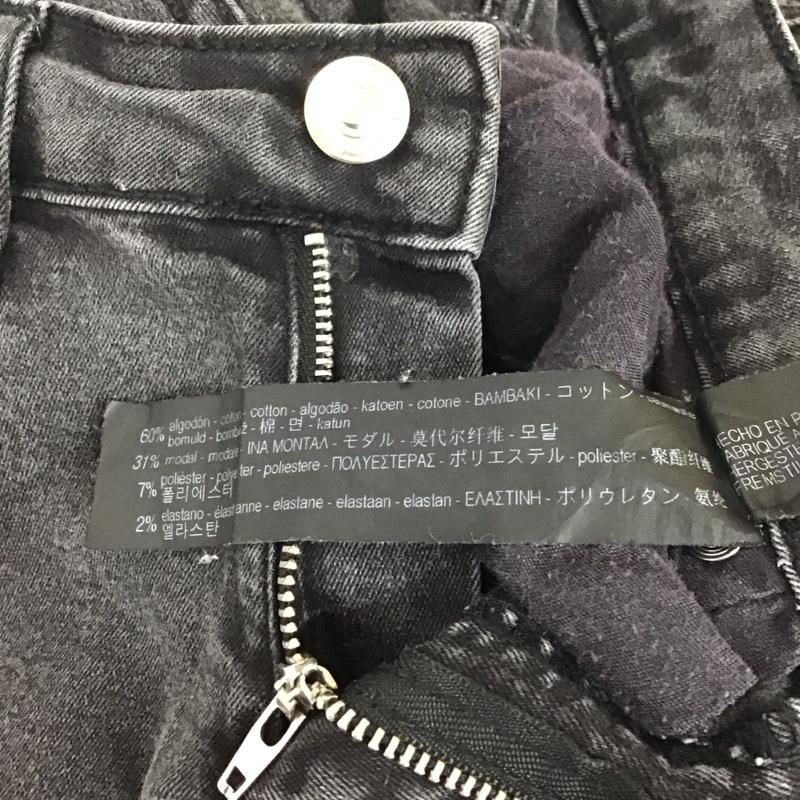 ザラウーマン ZARA WOMAN パンツ デニム、ジーンズ 3432 240 800 スキニー スリム ストレッチ 無地 黒 / ブラック / レディース USED 古着 中古 10113492