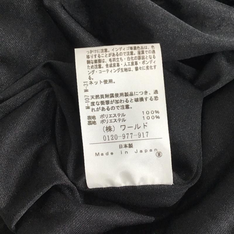 アンタイトル UNTITLED ワンピース ロングスカート 長袖ロングワンピース ウエスト切り替えワンピース M 総柄 白 / ホワイト / X 黒 / ブラック / レディース USED 古着 中古 10134033