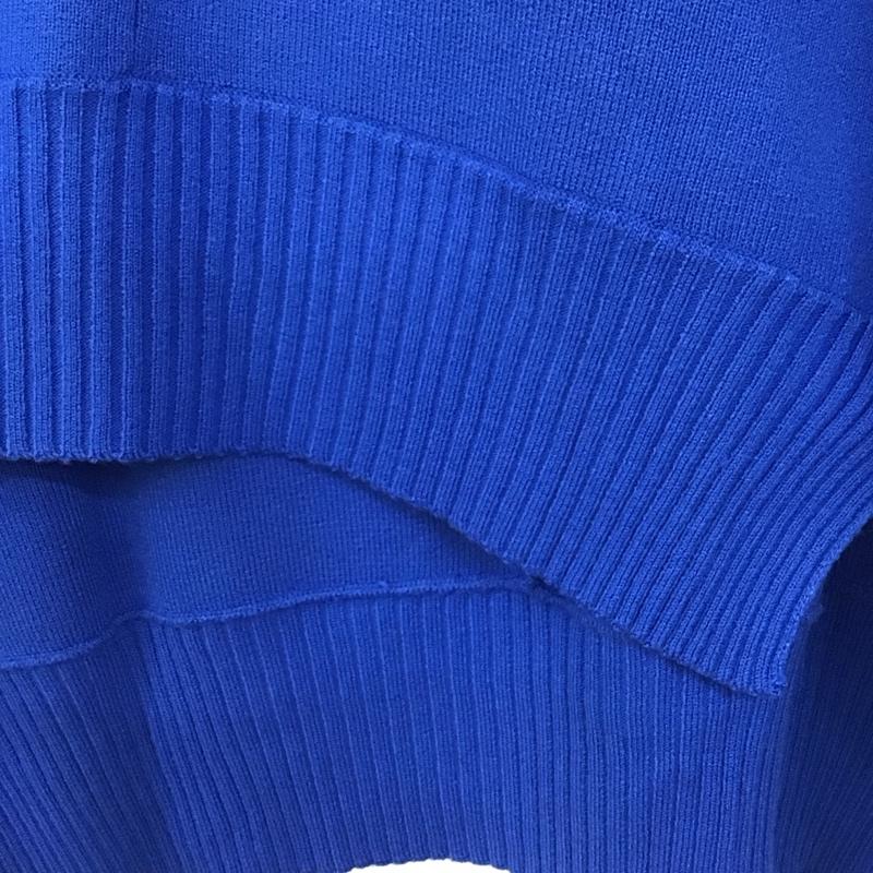 スライ SLY ニット、セーター 長袖 030EAA70-1490 STEP HEM TOPS FREE 無地 青 / ブルー / レディース USED 古着 中古 10137787
