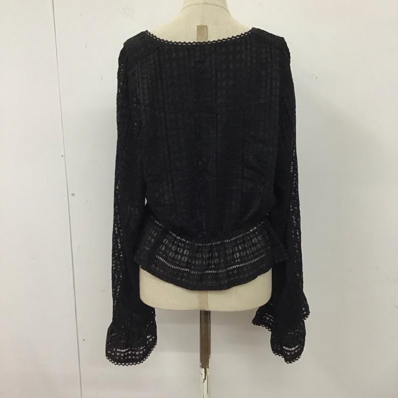 スライ SLY カットソー 長袖 030bsy30-0550 DIA LACE BOLERO 2 無地 黒 / ブラック / レディース USED 古着 中古 10119877