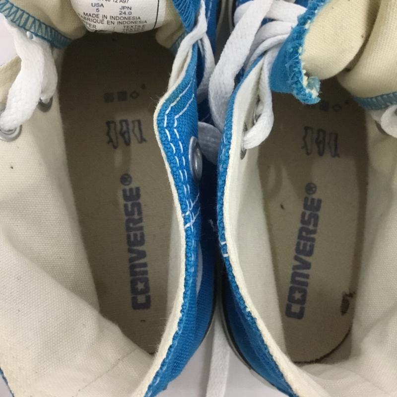 コンバース CONVERSE スニーカー スニーカー 1R828 ALL STAR HI 24cm 24.0cm ロゴ、文字 青 / ブルー / レディース USED 古着 中古 10124861