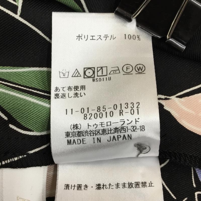 トゥモローランド TOMORROWLAND カットソー 長袖 Ballsey 36 総柄 X 花柄 黒 / ブラック / レディース USED 古着 中古 10133774
