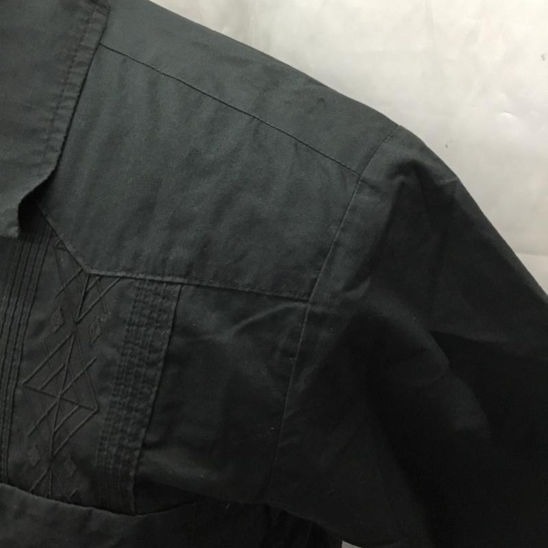 ネイバーフッド NEIGHBORHOOD シャツ、ブラウス 半袖 dcnh-sh-10 キューバシャツ 半袖シャツ カラーシャツ 半袖カットソー 無地シャツ S 無地 黒 / ブラック / メンズ USED 古着 中古 10106480