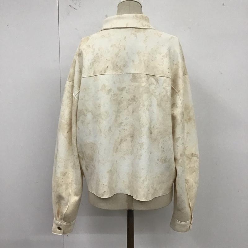 ザラ ZARA ジャケット、上着 ジャケット、ブレザー 8372 524 712 フェイクスエード M アイボリー / アイボリー / X ベージュ / ベージュ / レディース USED 古着 中古 10122068