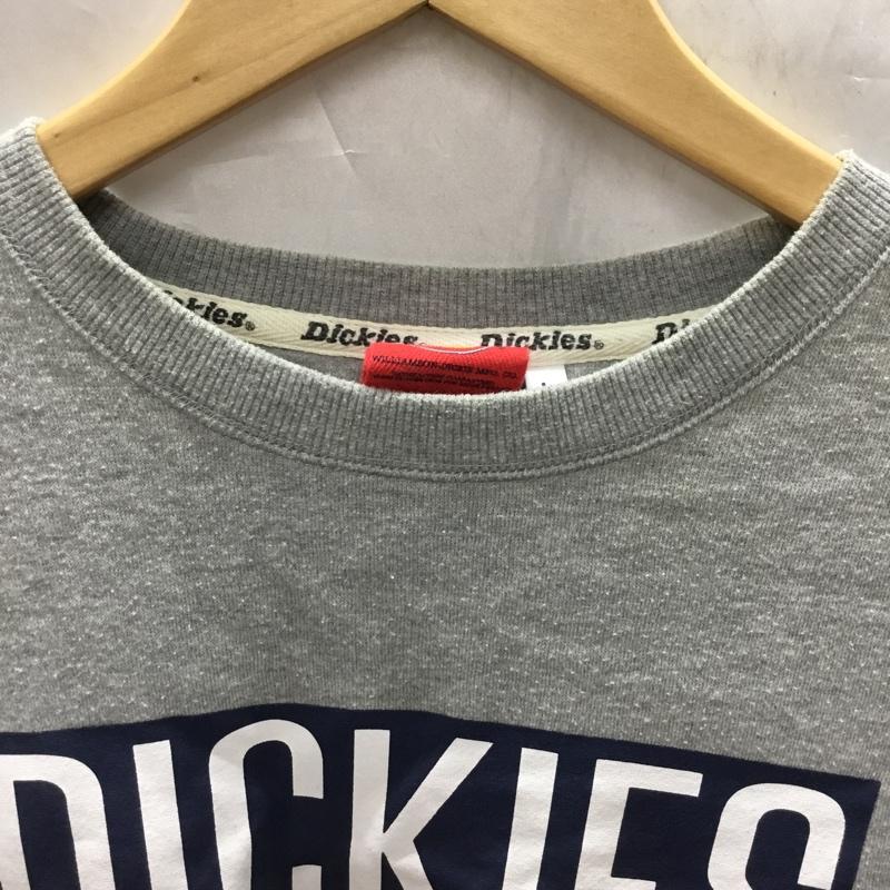 ディッキーズ Dickies トレーナー 長袖 7474-3743 スウェット 裏起毛 L ロゴ、文字 灰 / グレー /  メンズ USED 古着 中古 10118976