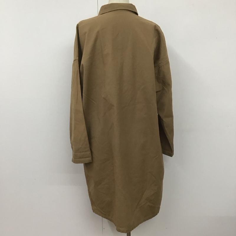 マコバ MACOBER ジャケット、上着 ジャケット、ブレザー ロングジャケット カラージャケット アウター ロングコート 44 ロゴ、文字 ベージュ / ベージュ / メンズ USED 古着 中古 10108658