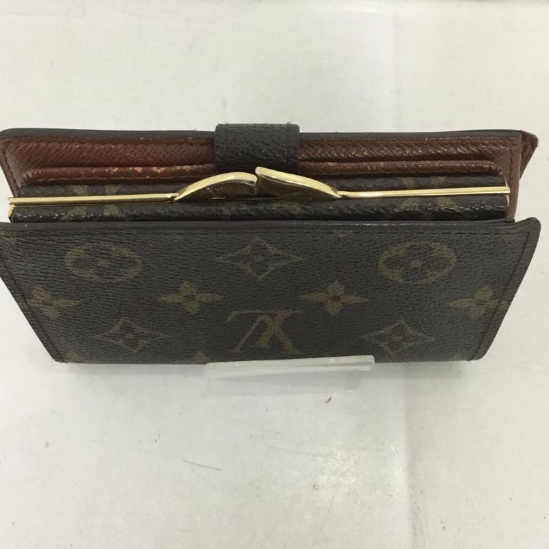 ルイヴィトン LOUIS VUITTON 財布 二つ折り M10051 がま口 モノグラム ロゴ、文字 茶 / ブラウン / レディース USED 古着 中古 10138112