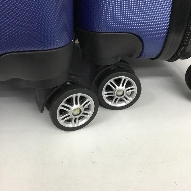 古着 USED スーツケース、トランク スーツケース、トランク トラベルキャリーケース 2個セット キャリーケース VENEZIA 無地 青 / ブルー / メンズ USED 古着 中古 10128123
