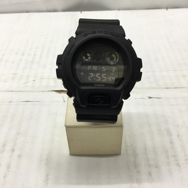 ジーショック G-SHOCK 腕時計 デジタル DW-6900BB オールブラック 箱有 ロゴ、文字 黒 / ブラック / メンズ USED 古着 中古 10110541