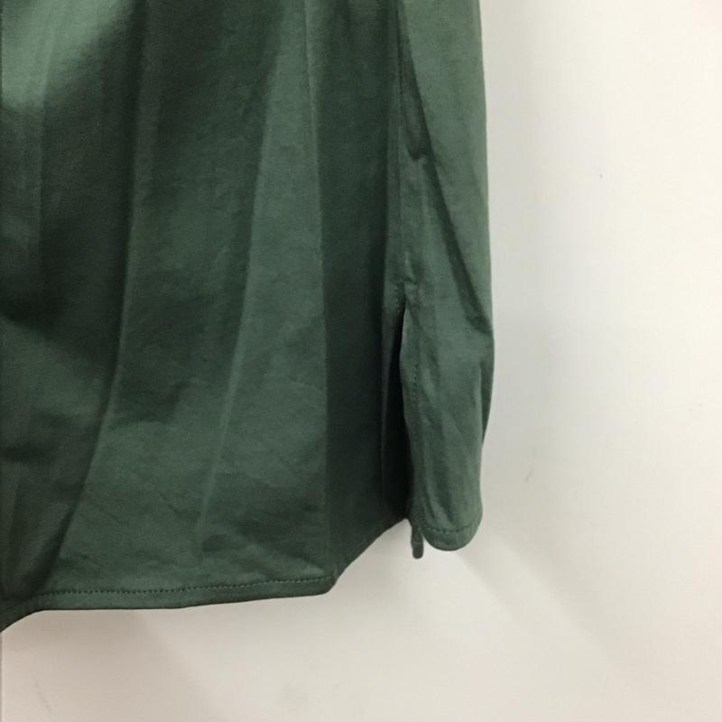 ユナイテッドアローズグリーンレーベルリラクシング UNITED ARROWS green label relaxing カットソー 半袖 3517-137-1667 ハイゲージギャザードルマンプルオーバーカットソー 無地 緑 / グリーン / レディース USED 古着 中古 10131668