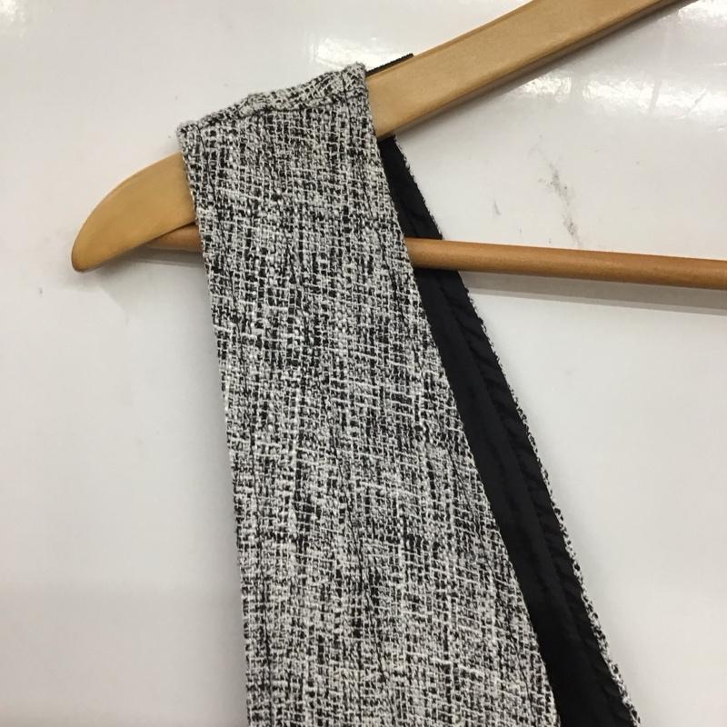 ザラ ZARA ワンピース・ドレス・オールインワン ワンピース・ドレス・オールインワン ノースリーブワンピース ロングスカート タイトスカート S 総柄 白 / ホワイト / X 黒 / ブラック / レディース USED 古着 中古 10134326