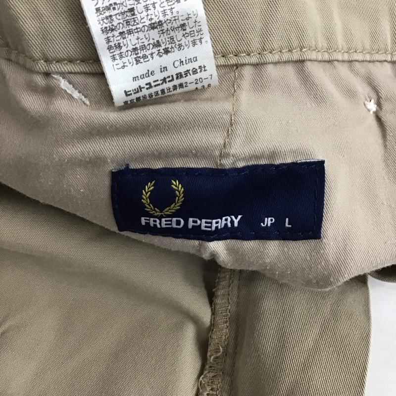 フレッドペリー FRED PERRY パンツ チノパン チノパン ワイドパンツ カジュアルパンツ L 無地 ベージュ / ベージュ /  メンズ USED 古着 中古 10128630