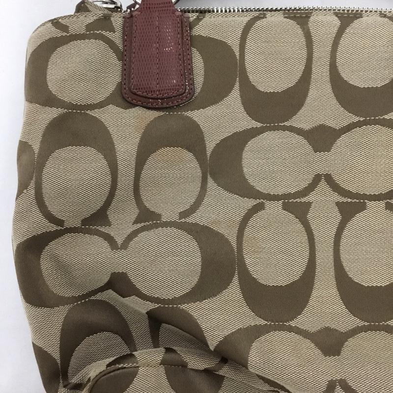 コーチ COACH トートバッグ トートバッグ F18738 シグネチャー ロゴ、文字 ベージュ / ベージュ / レディース USED 古着 中古 10144338