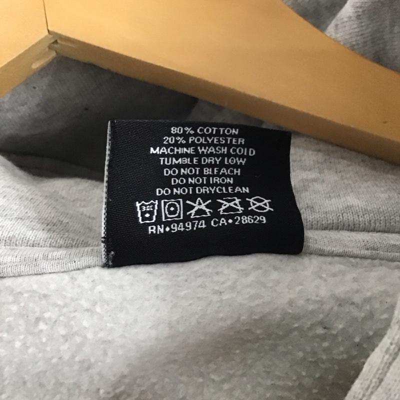 ステューシー STUSSY パーカー 長袖 長袖パーカー プルオーバーパーカー スウェット L ロゴ、文字 灰 / グレー / メンズ USED 古着 中古 10138596