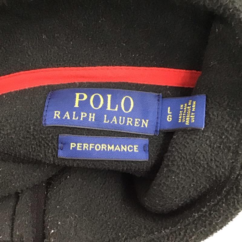 ポロラルフローレン POLO RALPH LAUREN ベスト ベスト フリース L 無地 黒 / ブラック / メンズ USED 古着 中古 10123478