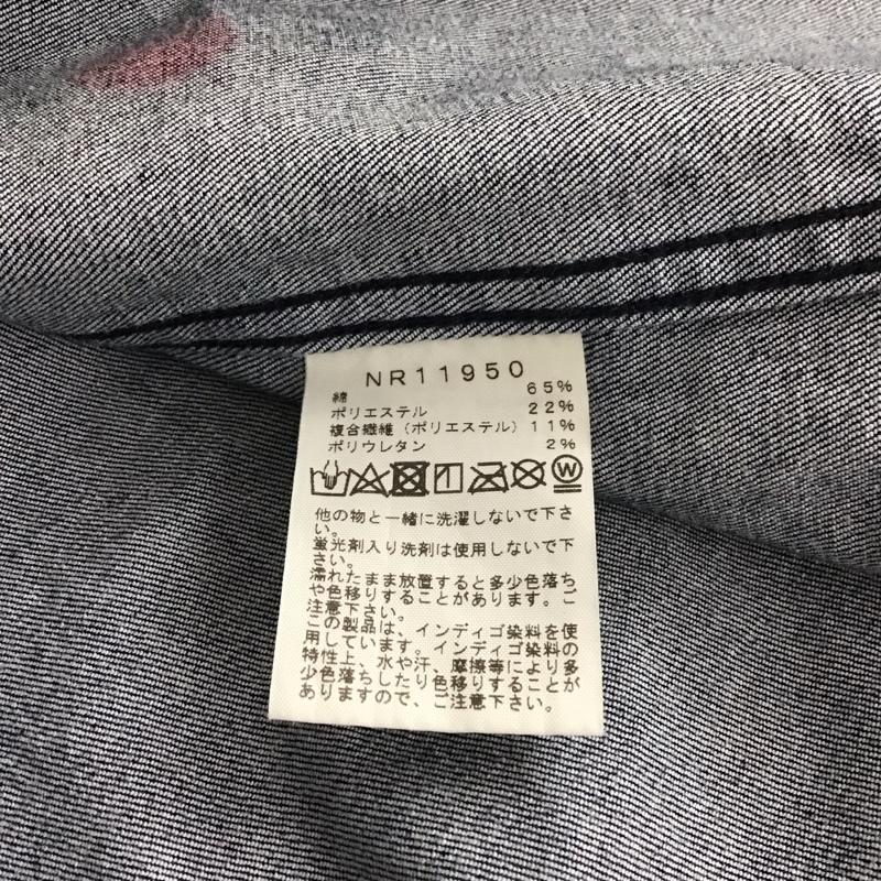 ザノースフェイス THE NORTH FACE シャツ、ブラウス 長袖 nr11950 L/SCANTERBURYBELLSSHIRT 長袖デニムシャツ L 無地 インディゴ / インディゴ / メンズ USED 古着 中古 10119995