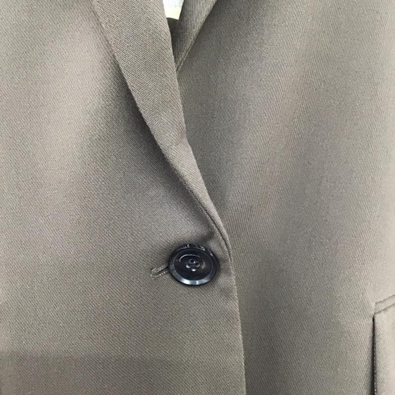ザラ ZARA セットアップ セットアップ 2761 248 737 オーバーサイズ テーラードジャケット センタープレス パンツ L 無地 茶 / ブラウン / レディース USED 古着 中古 10109487