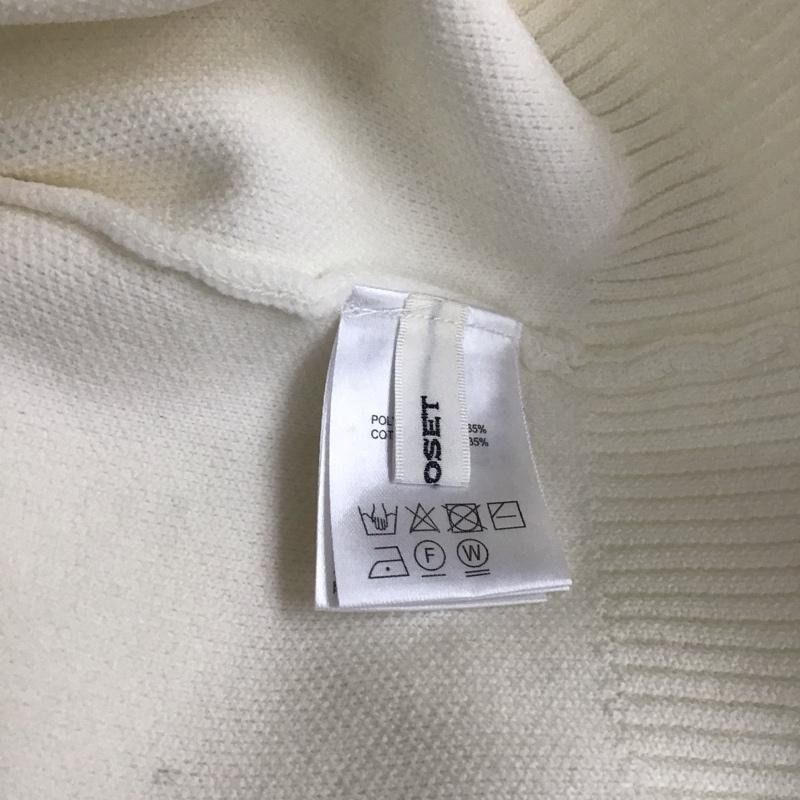 ダブルクローゼット w closet カーディガン 長袖 346518 クルーネック 無地 オフホワイト / オフホワイト / レディース USED 古着 中古 10108313