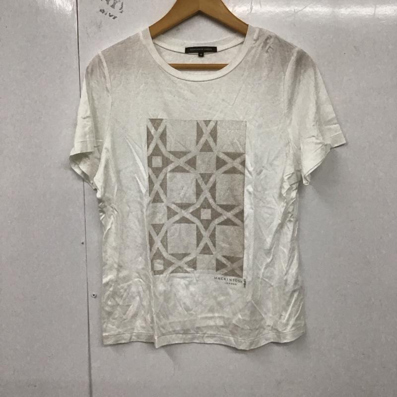 マッキントッシュ Mackintosh Tシャツ 半袖 46 プリント 白 / ホワイト / レディース USED 古着 中古 10129857
