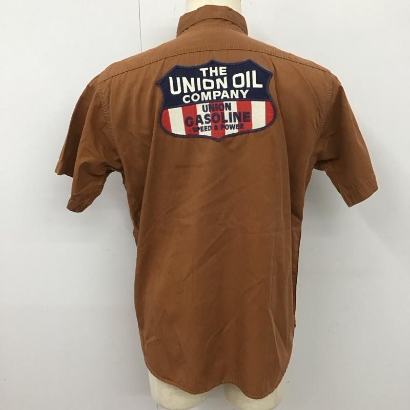 ジョーマッコイ JOE McCOY シャツ、ブラウス 半袖 半袖シャツ カラーシャツ 半袖カットソー プリントシャツ ロゴ、文字 茶 / ブラウン /  メンズ USED 古着 中古 10113103