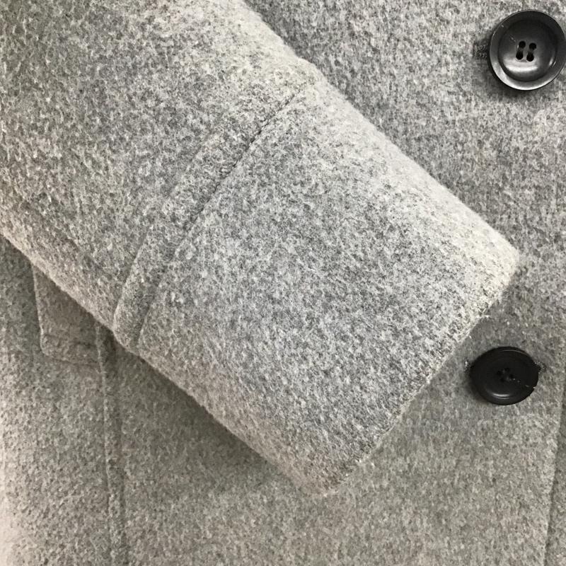 ナチュラルビューティーベーシック NATURAL BEAUTY BASIC コート ピーコート L 無地 灰 / グレー / レディース USED 古着 中古 10105716