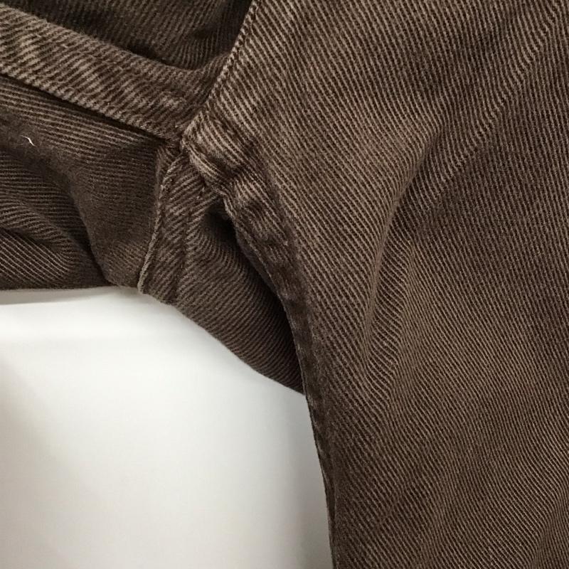 リーバイストラウスアンドコー Levi Strauss & co. パンツ デニム、ジーンズ デニムパンツ ワイドパンツ カジュアルパンツ 32インチ 無地 茶 / ブラウン / メンズ USED 古着 中古 10130479