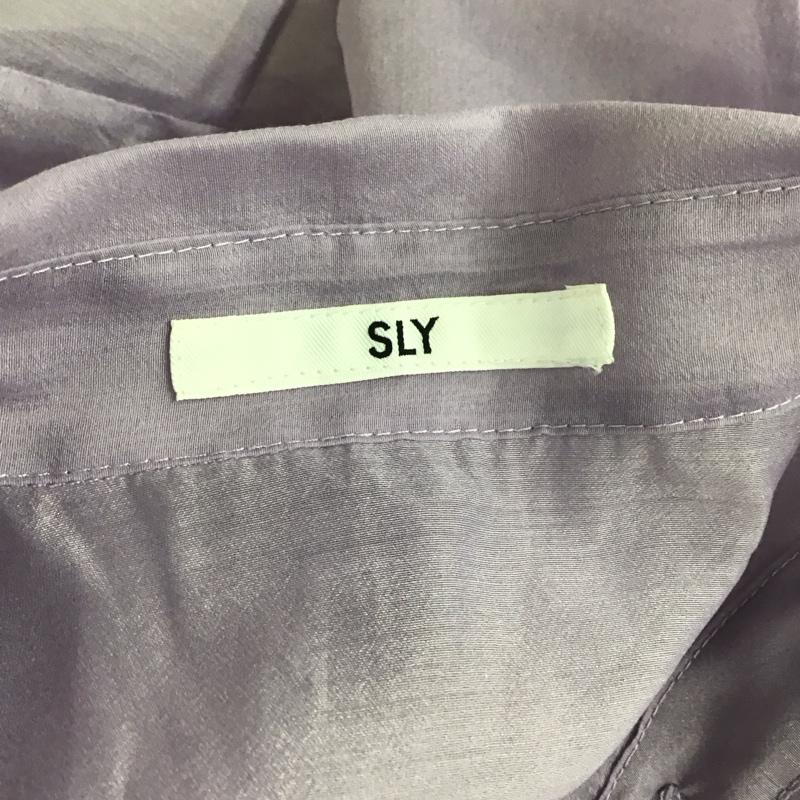 スライ SLY シャツ、ブラウス 長袖 長袖シャツ カラーシャツ カジュアルシャツ FREE 無地 紫 / パープル / レディース USED 古着 中古 10112202