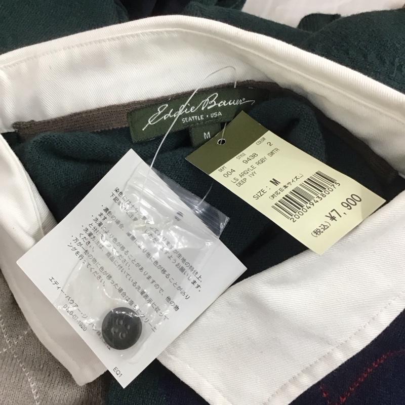 エディーバウアー Eddie Bauer ニット、セーター 長袖 長袖ニットカットソー ニット セーター M チェック マルチカラー / マルチカラー / メンズ USED 古着 中古 10112566