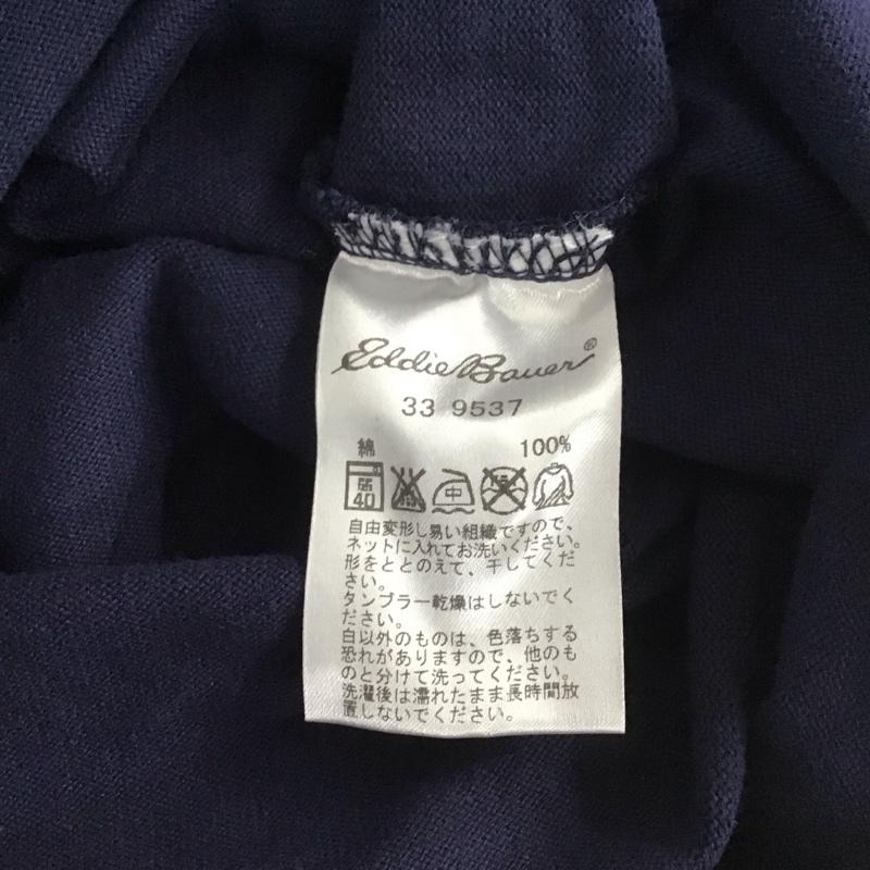 エディーバウアー Eddie Bauer ポロシャツ 半袖 S 無地 紺 / ネイビー / メンズ USED 古着 中古 10111217