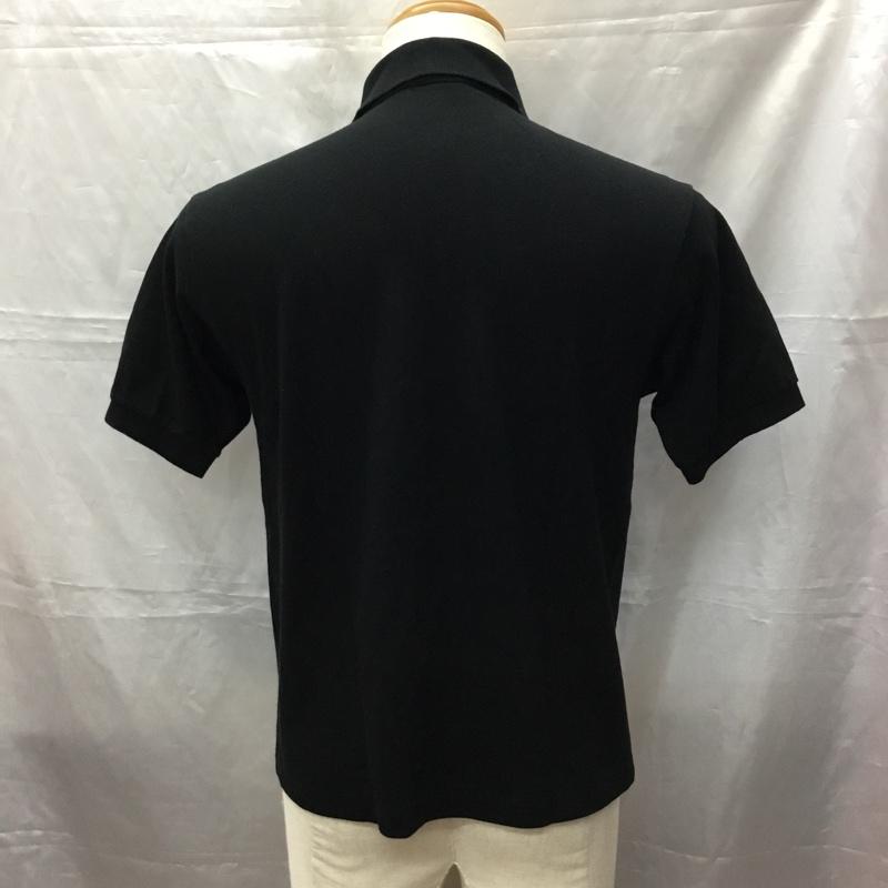ラコステ LACOSTE ポロシャツ 半袖 半袖ポロシャツ カラーシャツ 半袖カットソー 3 ロゴ、文字 黒 / ブラック /  メンズ USED 古着 中古 10112411