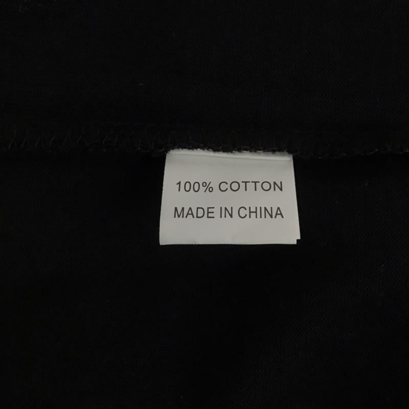 ワールドワイドフェイマス WORLD WIDE FAMOUS Tシャツ 半袖 クルーネック バックプリント ロゴ、文字 黒 / ブラック / メンズ USED 古着 中古 10111883