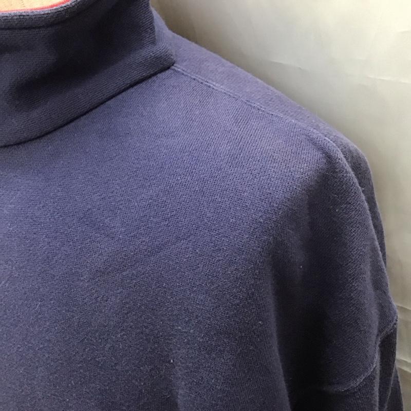 ポロバイラルフローレン Polo by RALPH LAUREN トレーナー 長袖 ハーフジップ M 無地 紺 / ネイビー / メンズ USED 古着 中古 10111840