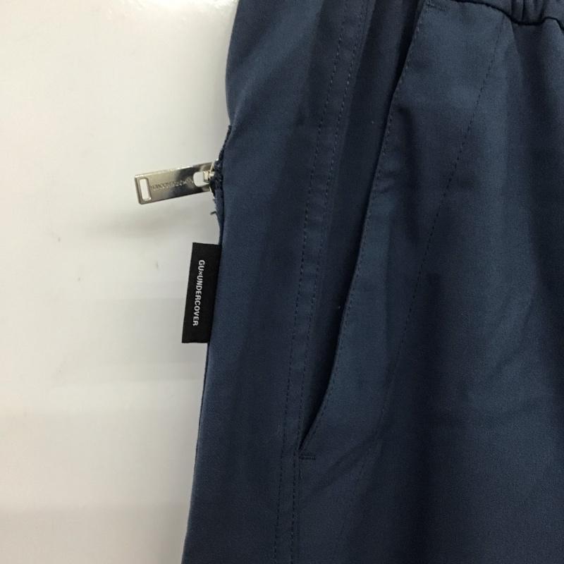 ジーユー GU パンツ ワークパンツ、ペインターパンツ 321-333494 ボトム ワイドパンツ カジュアルパンツ L 無地 紺 / ネイビー / メンズ USED 古着 中古 10133164