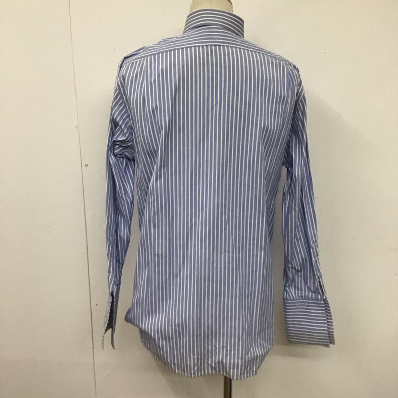 ポロバイラルフローレン Polo by RALPH LAUREN シャツ、ブラウス 長袖 長袖シャツ ストライプシャツ カラーシャツ 長袖カットソー ストライプ 白 / ホワイト / X 水色 / ライトブルー /  メンズ USED 古着 中古 10109564