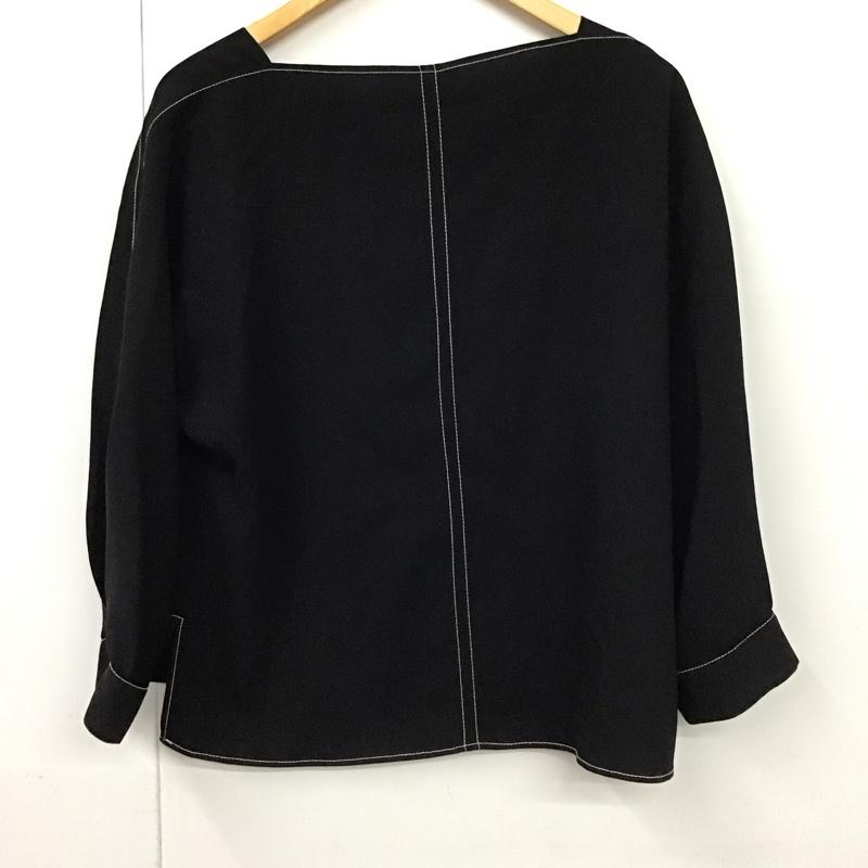 ザラ ZARA カットソー 長袖 9479/051/800 M 無地 黒 / ブラック / レディース USED 古着 中古 10131183