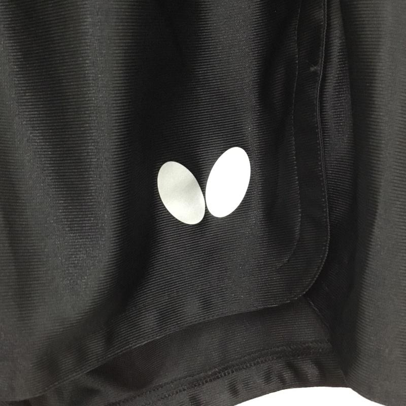 バタフライ BUTTERFLY パンツ ショートパンツ 51770-278 Voパンツ 卓球ウェア スポーツウェア タグ付き S ワンポイント 黒 / ブラック / X 銀 / シルバー / メンズ USED 古着 中古 10135693
