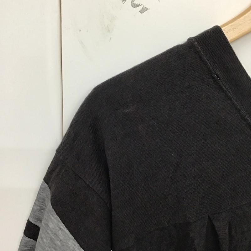 アメリカーナ AMERICANA Tシャツ 半袖 半袖カットソー プリントTシャツ クルーネックカットソー ロゴ、文字 黒 / ブラック / レディース USED 古着 中古 10128958